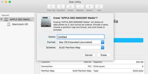 disk format utility for mac